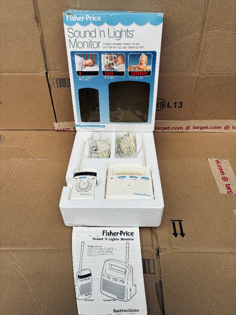 Fisher-Price Sound ’n Lights Baby Monitor Vintage Tested Working